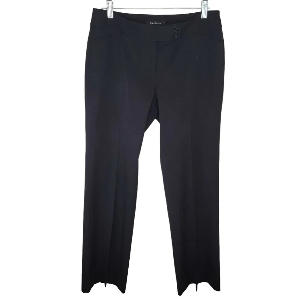 Whbm Legacy Modern Boot Cut Black Pants Slacks Size 6s petite